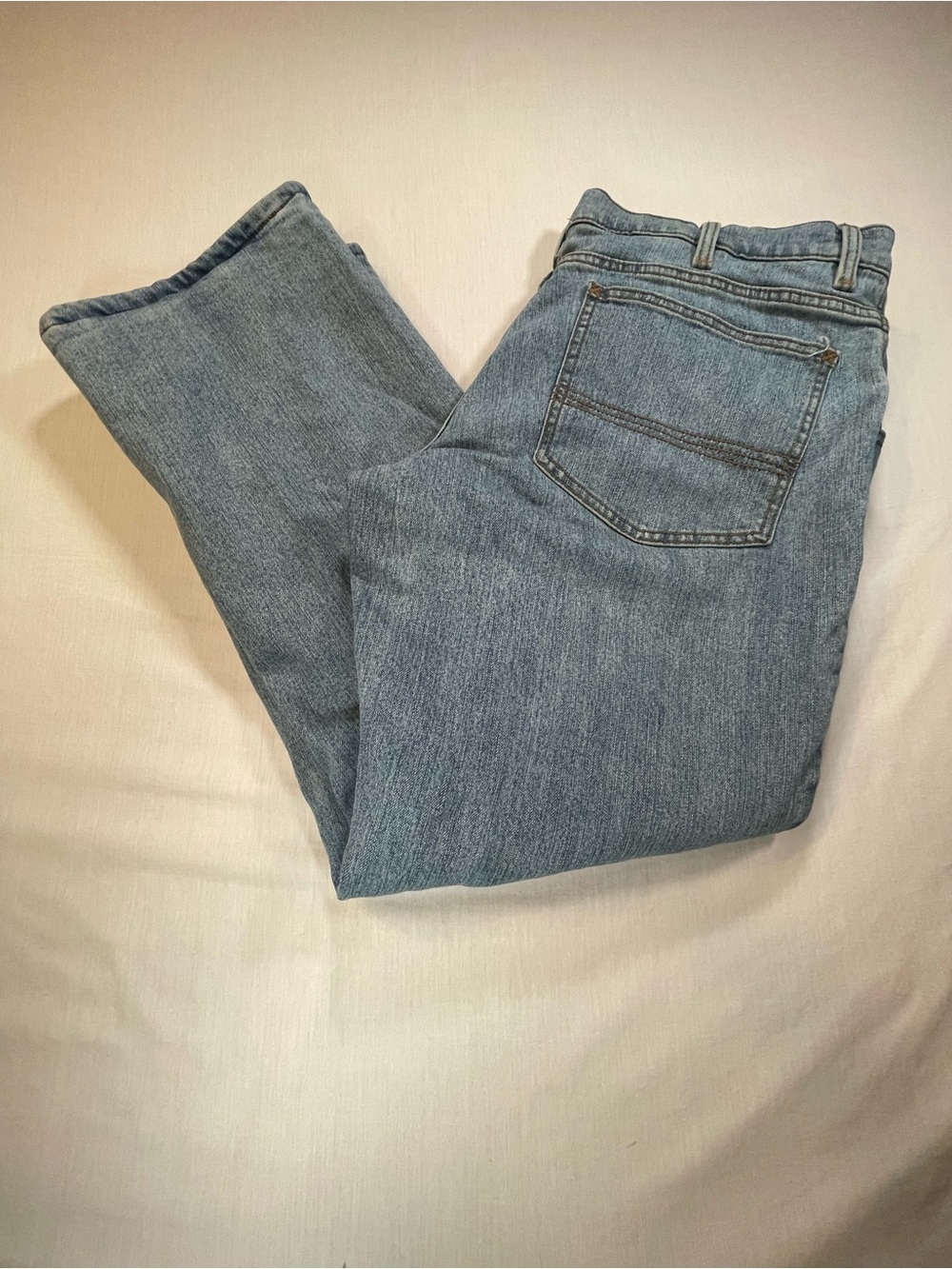 RedHead Clothing Co. Fleece Lined Jeans Mens 38x30 Light Wash Denim Outdoors